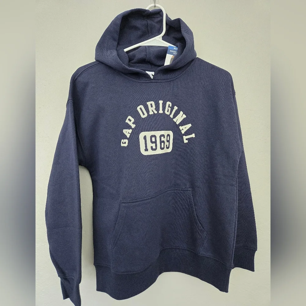 GAP Youth, Navy 'Gap Original 1969' Pullover Hoodie, Youth Size Large 14-16